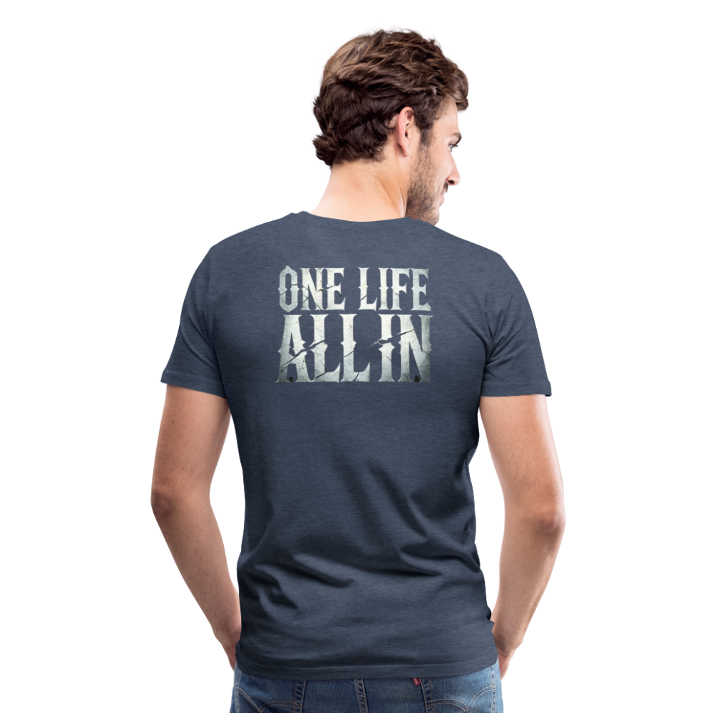 Women T-Shirt One Life All In - Blau meliert