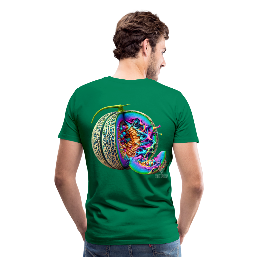 Men T-Shirt Neon Melon Art - Kelly Green