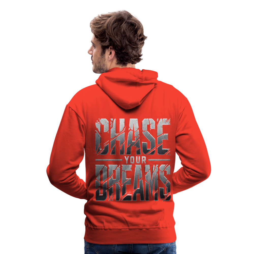 Men Hoodie Chase Your Dreams - Rot