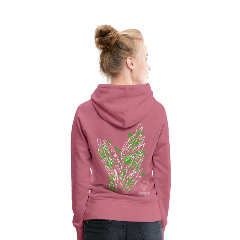 Women Hoodie Green Wings - Malve