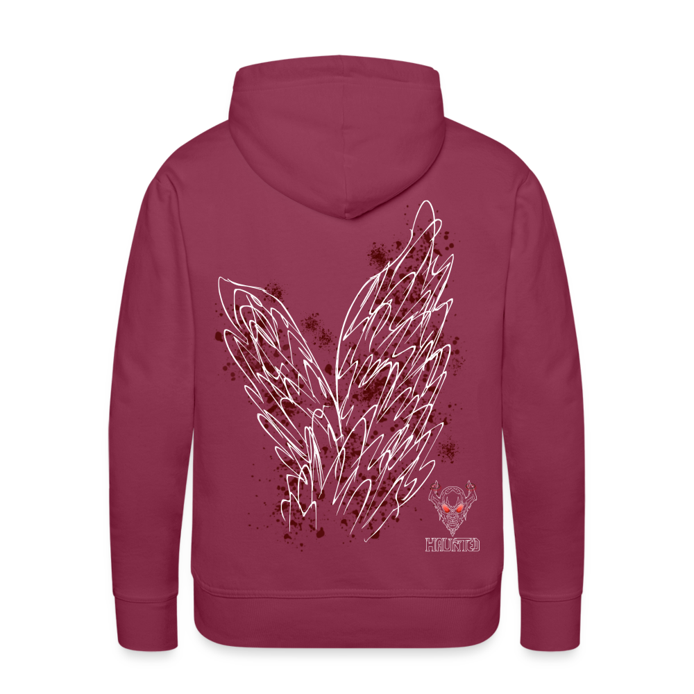 Men Hoodie Dark Red Wings - Bordeaux