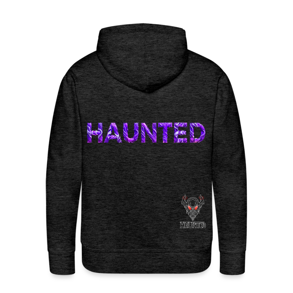 Men Hoodie Violet Whispers Essence - Anthrazit