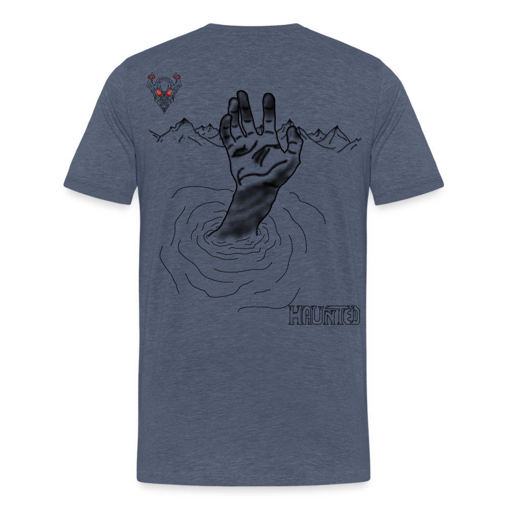 Man T-Shirt Drowning - Blau meliert