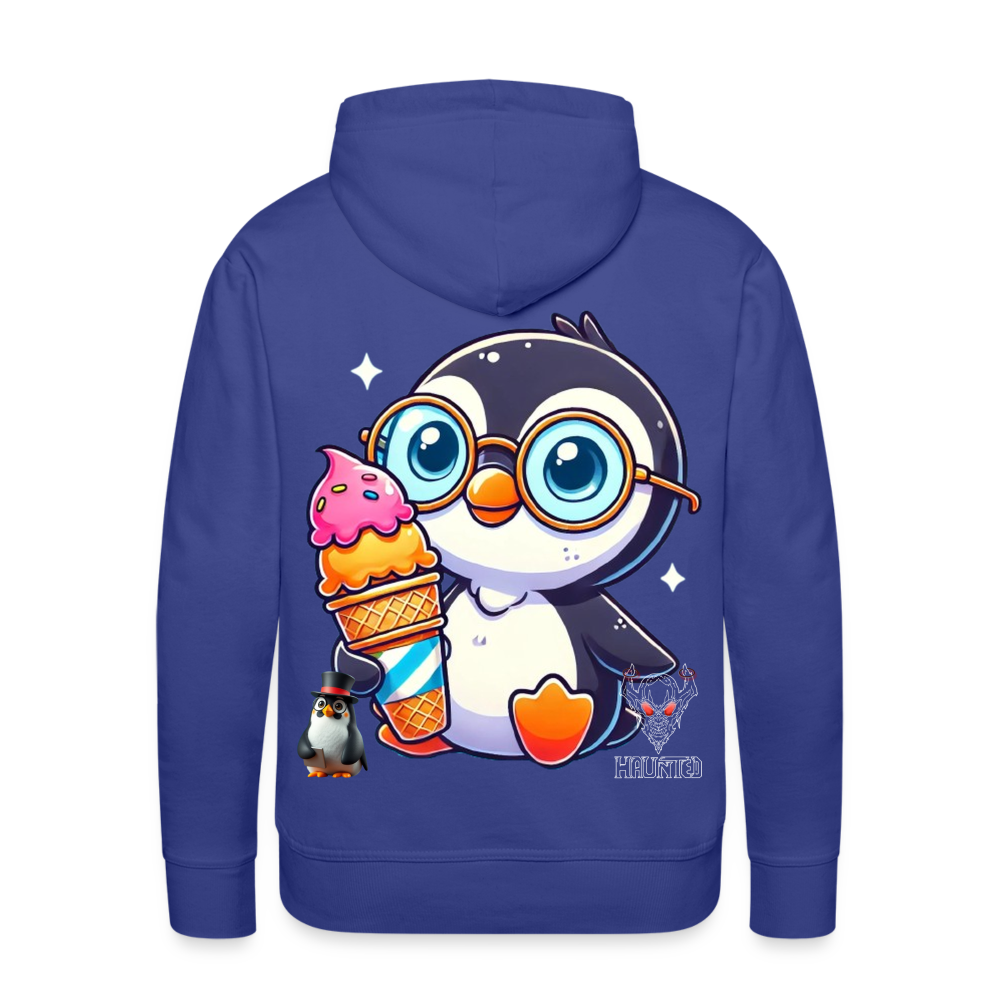 Men Hoodie KasPenguin with Ice - Königsblau