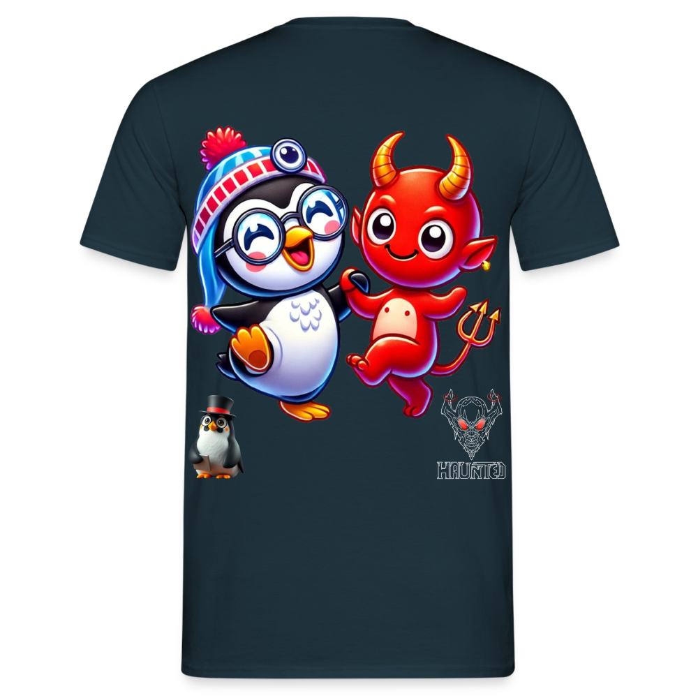 Men T-Shirt Dancing with Devil - Navy