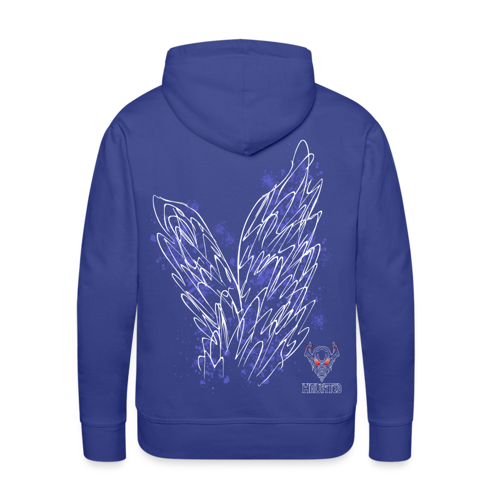 Men Hoodie Light Blue Wings - Königsblau