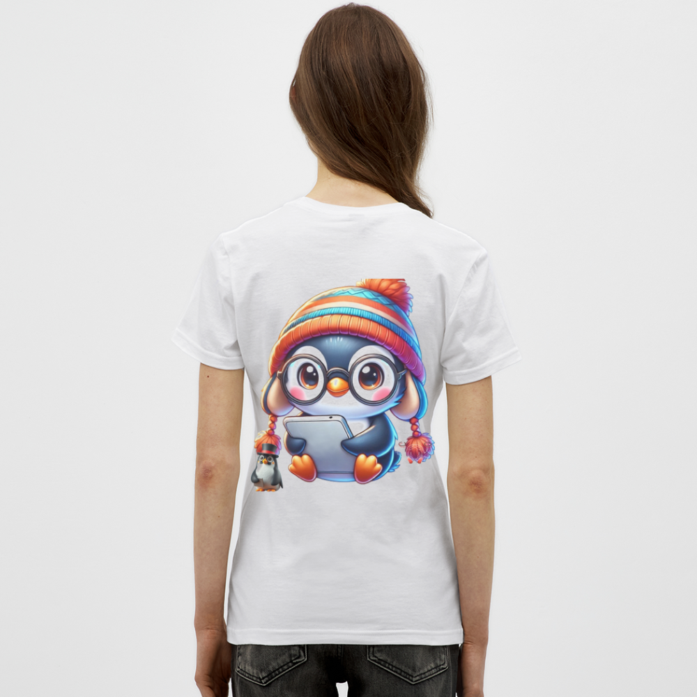 Women T-Shirt KasPenguin with Pad - Weiß