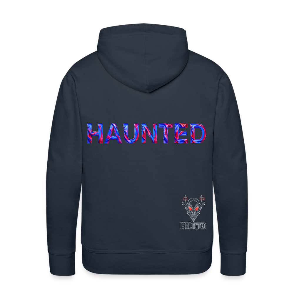Men Hoodie Cosmic Flame Surge - Navy