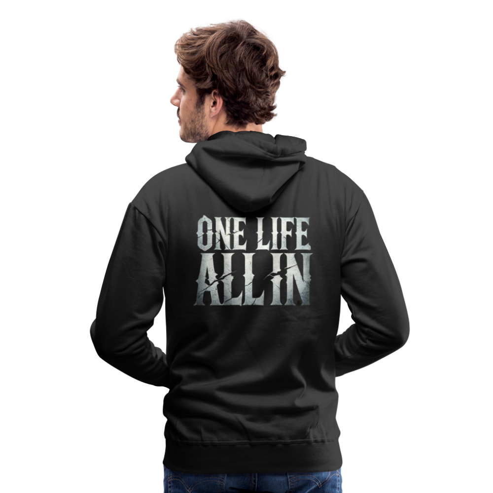 Men Hoodie One Life All In - Schwarz