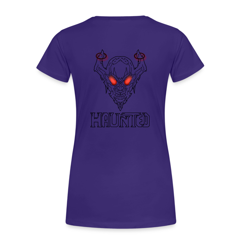 Women T-Shirt Deamon Black - Lila