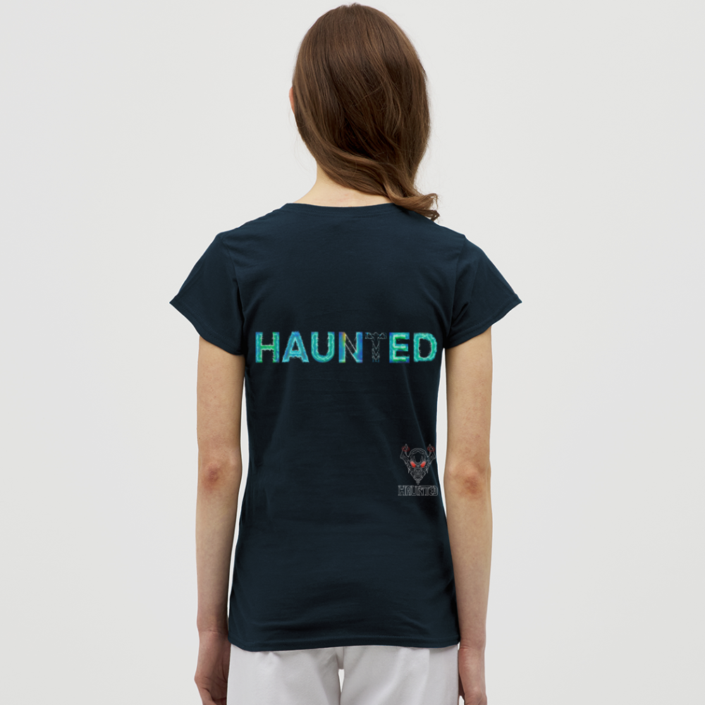 Women T-Shirt Neon Surge Aura - Navy