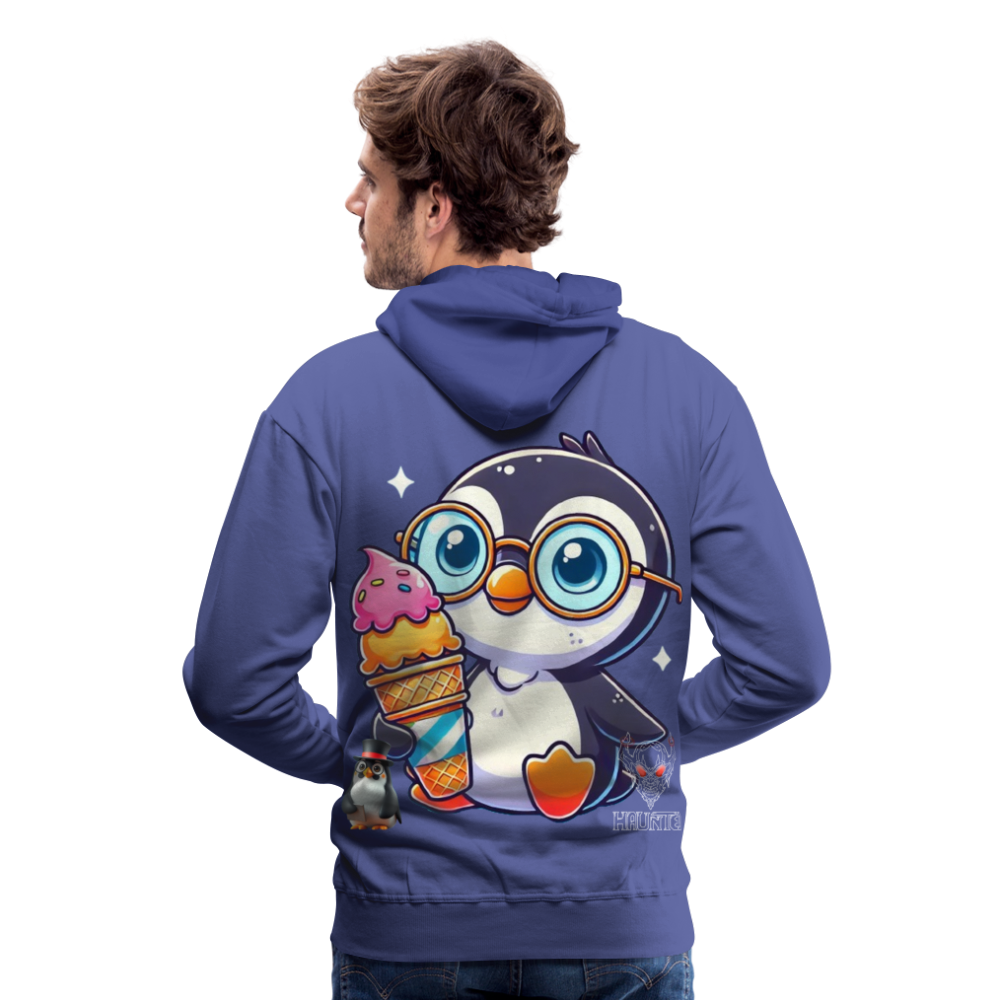 Men Hoodie KasPenguin with Ice - Königsblau