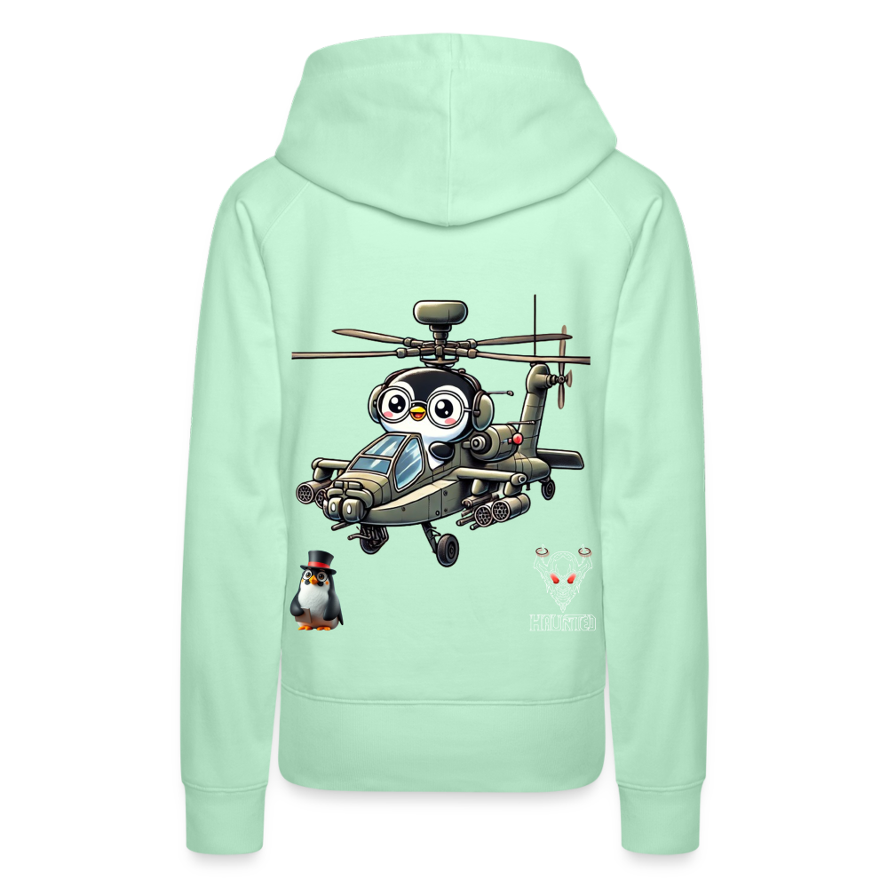 Women Hoodie KasPenguin in Apache - helles Mintgrün