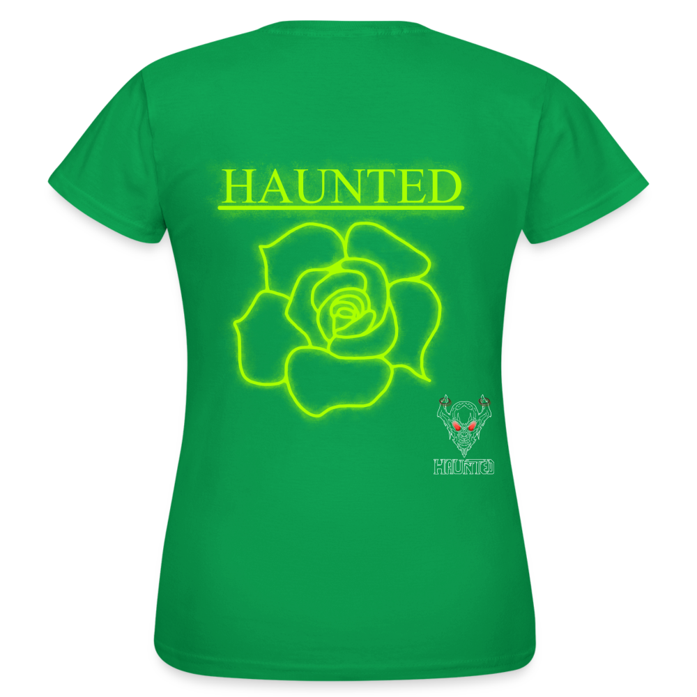 Women T-Shirt Poison Neon Rose - Kelly Green