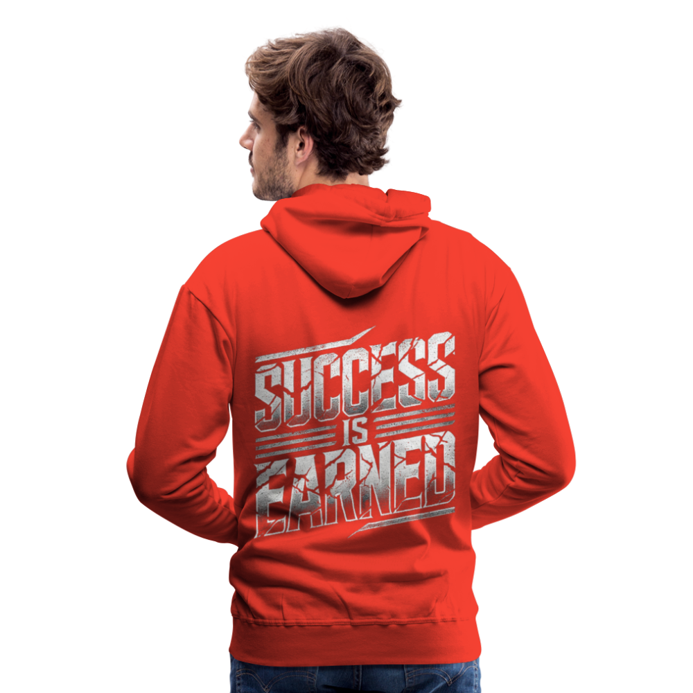 Men Hoodie Success is Earned - Rot