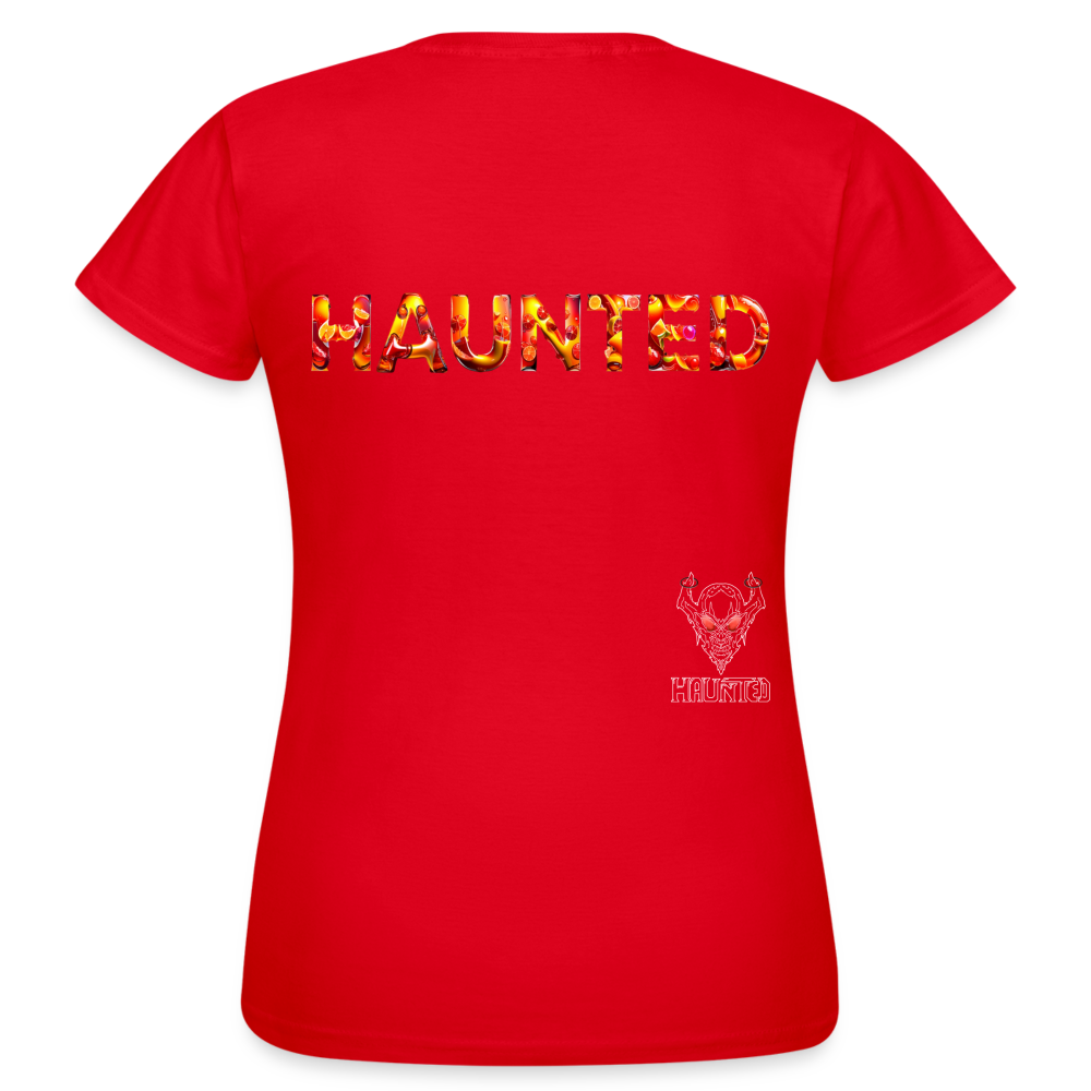 Women T-Shirt Citrus Sunset Splash - Rot