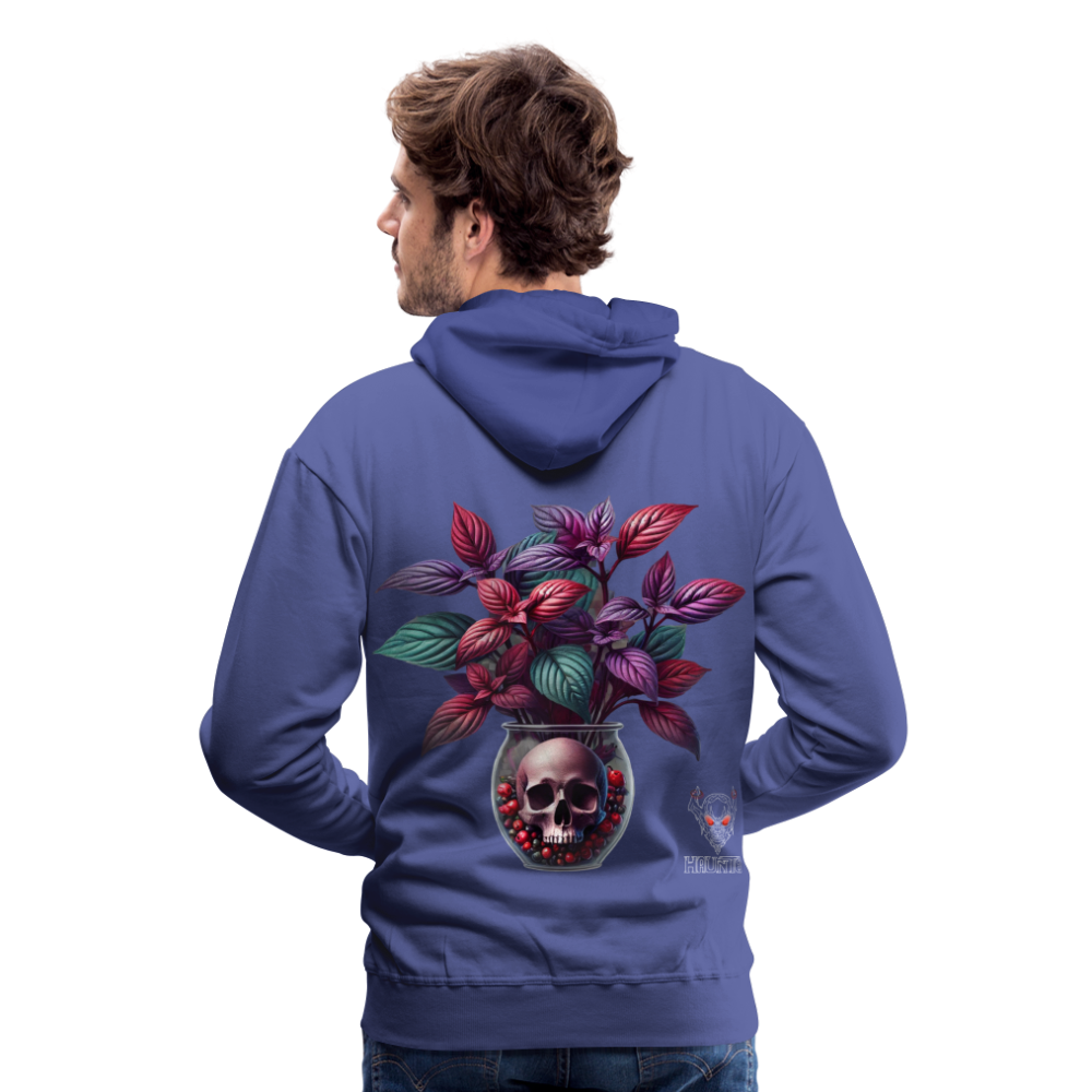 Men Hoodie Skull Bloom Vase - Königsblau