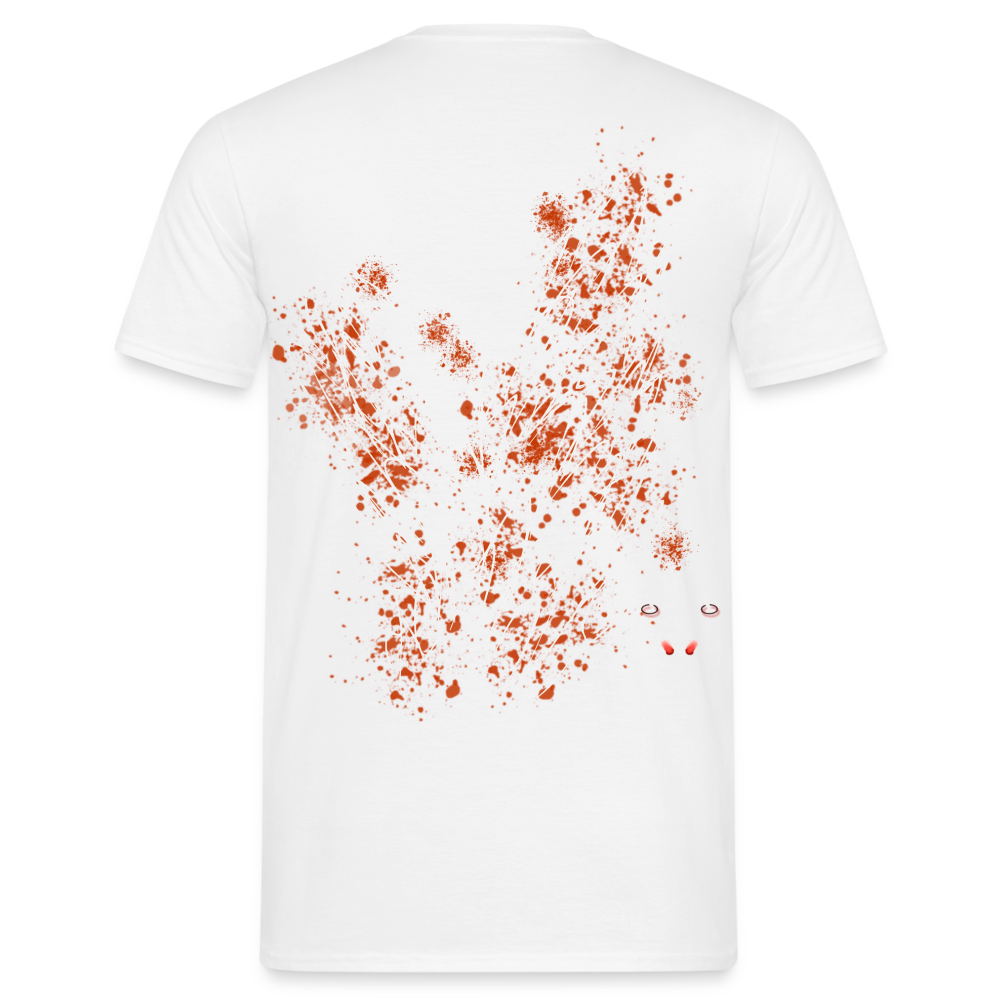 Men T-Shirt Orange Wings - Weiß