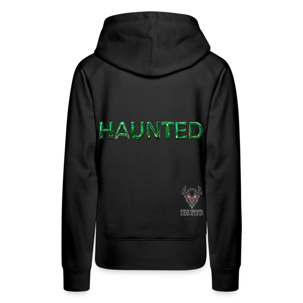Women Hoodie Mystic Emerald Dew - Schwarz
