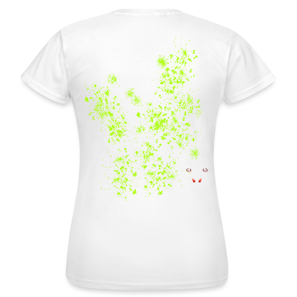Women T-Shirt Poison Green Wings - Weiß