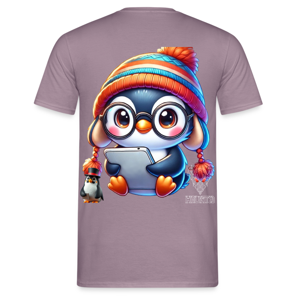 Men T-Shirt KasPenguin with Pad - Lilagrau