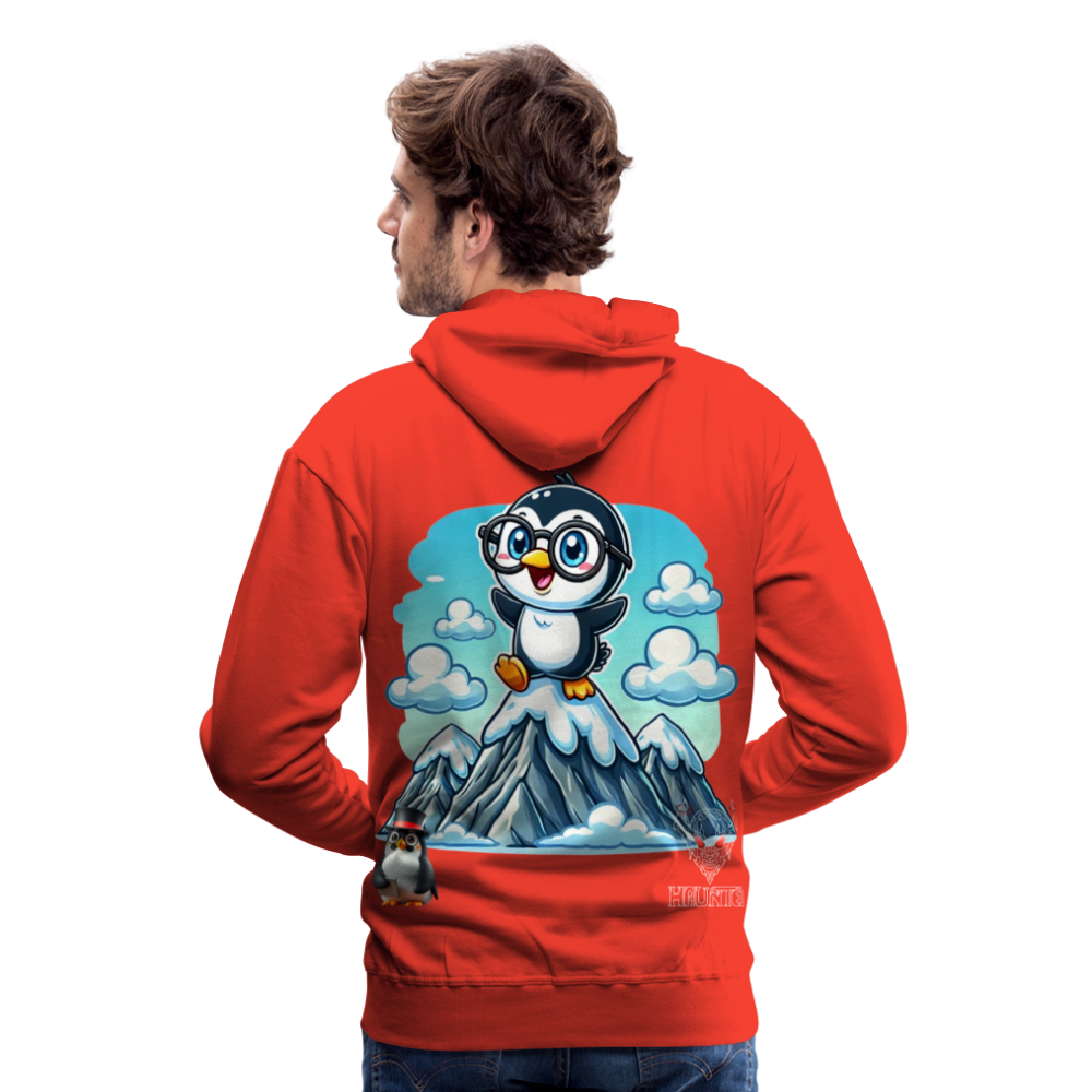 Men Hoodie KasPenguin on Top - Rot