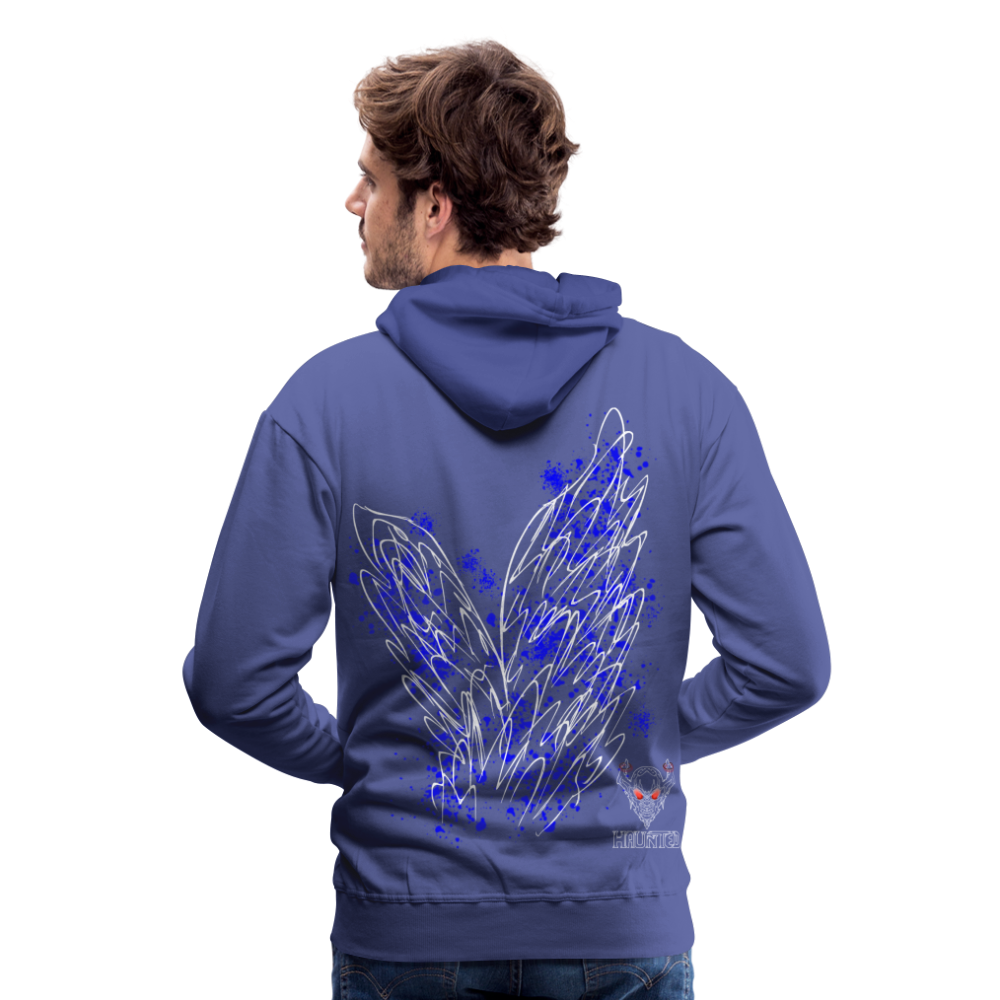 Men Hoodie Blue Wings - Königsblau