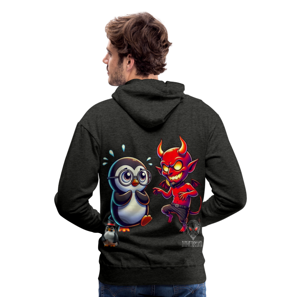 Men Hoodie Dancing with Devil - Anthrazit