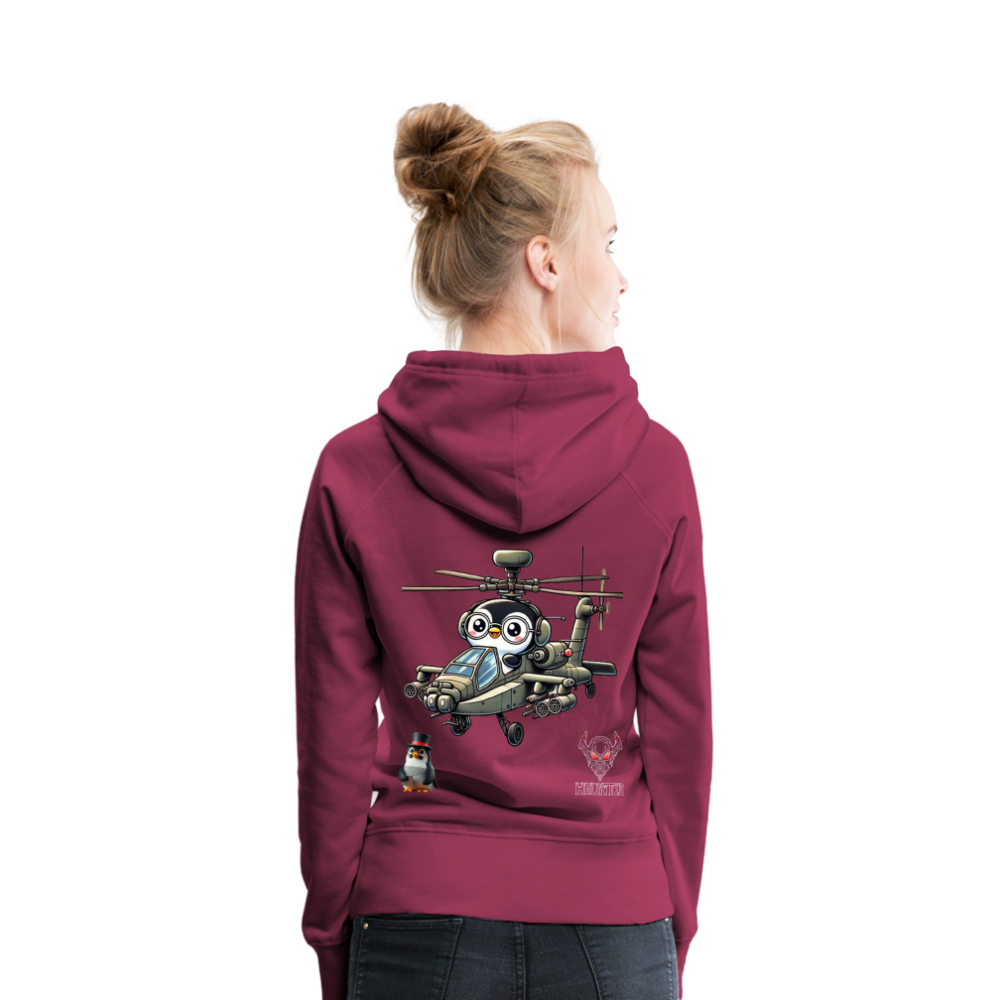 Women Hoodie KasPenguin in Apache - Bordeaux