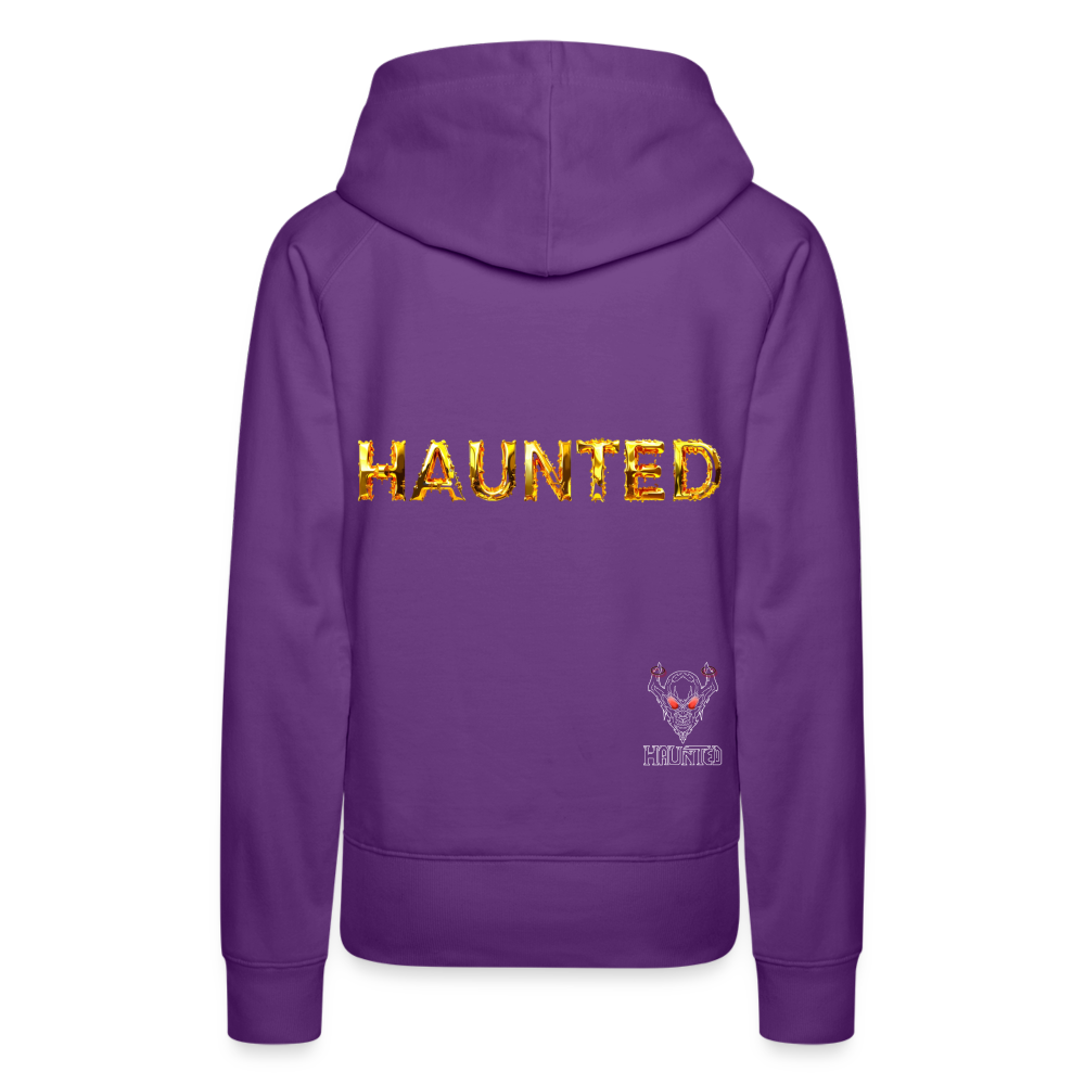Women Hoodie Molten Gold Luxe - Purple