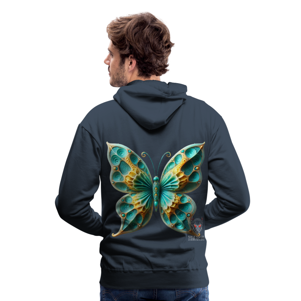 Men Hoodie Aqua Wing Symphony - Navy