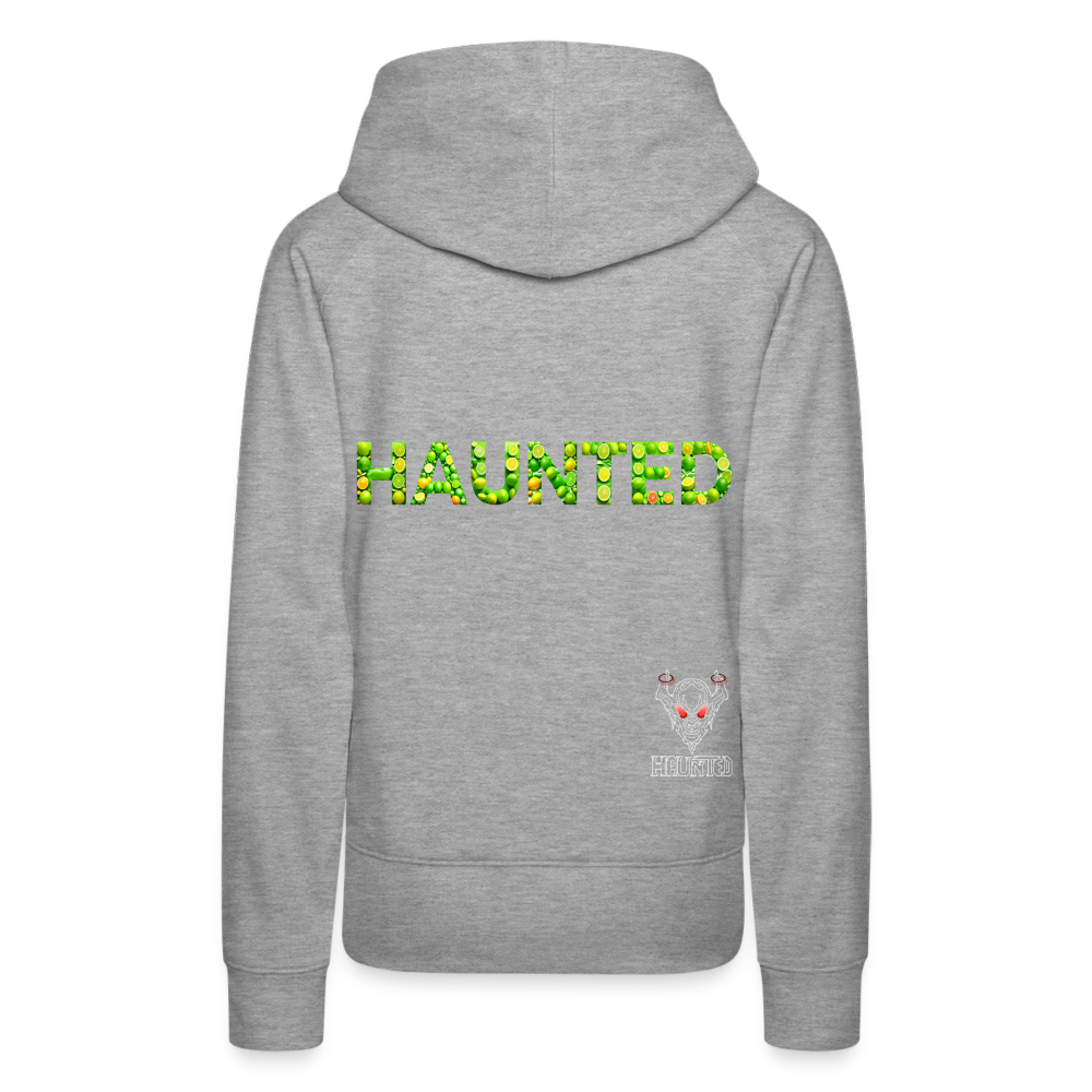 Women Hoodie Citrus Burst Splash - Grau meliert
