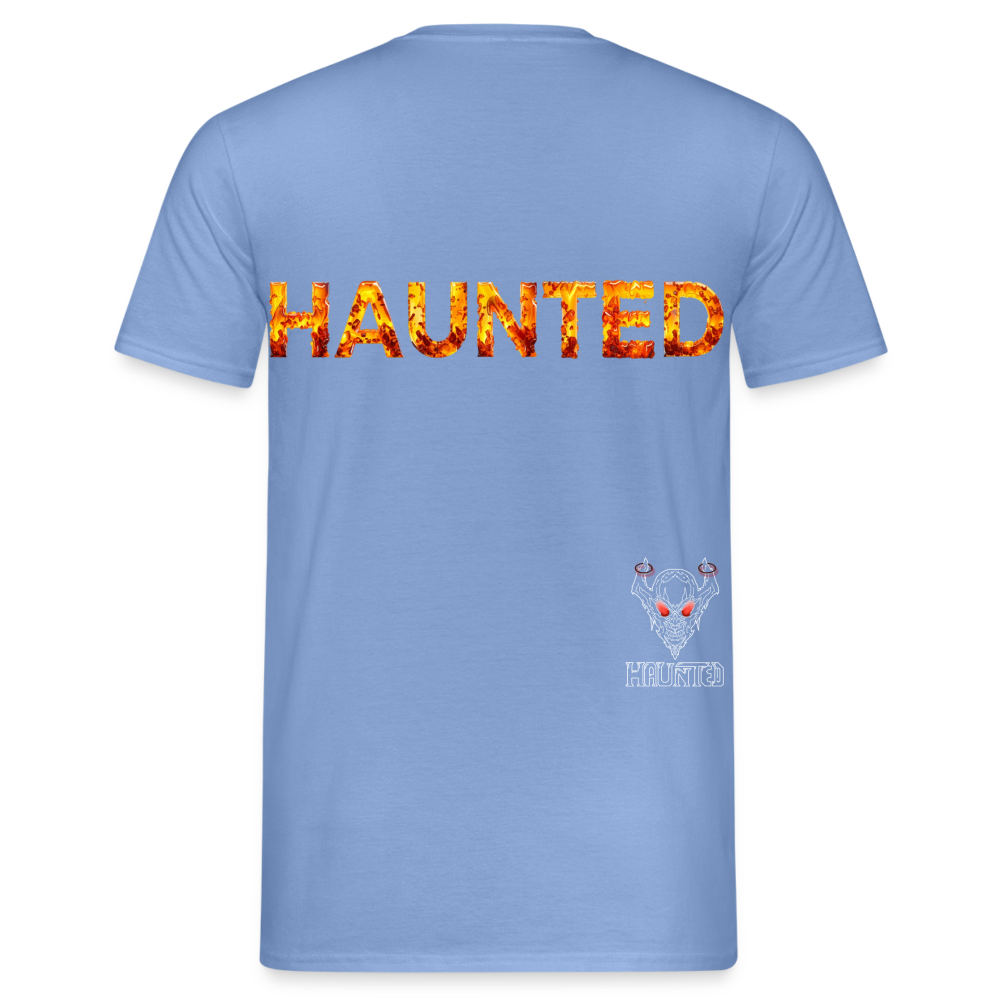 Men T-Shirt Amber Flame Essence - carolina blue