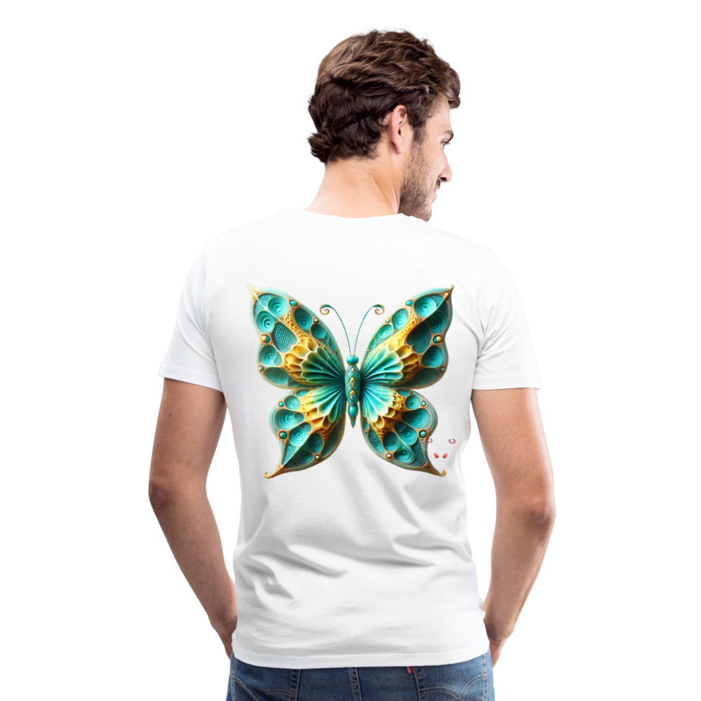 Men T-Shirt Aqua Wing Symphony - Weiß