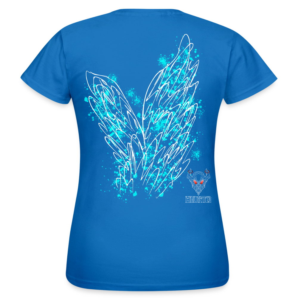 Women T-Shirt Aqua Wings - Royalblau