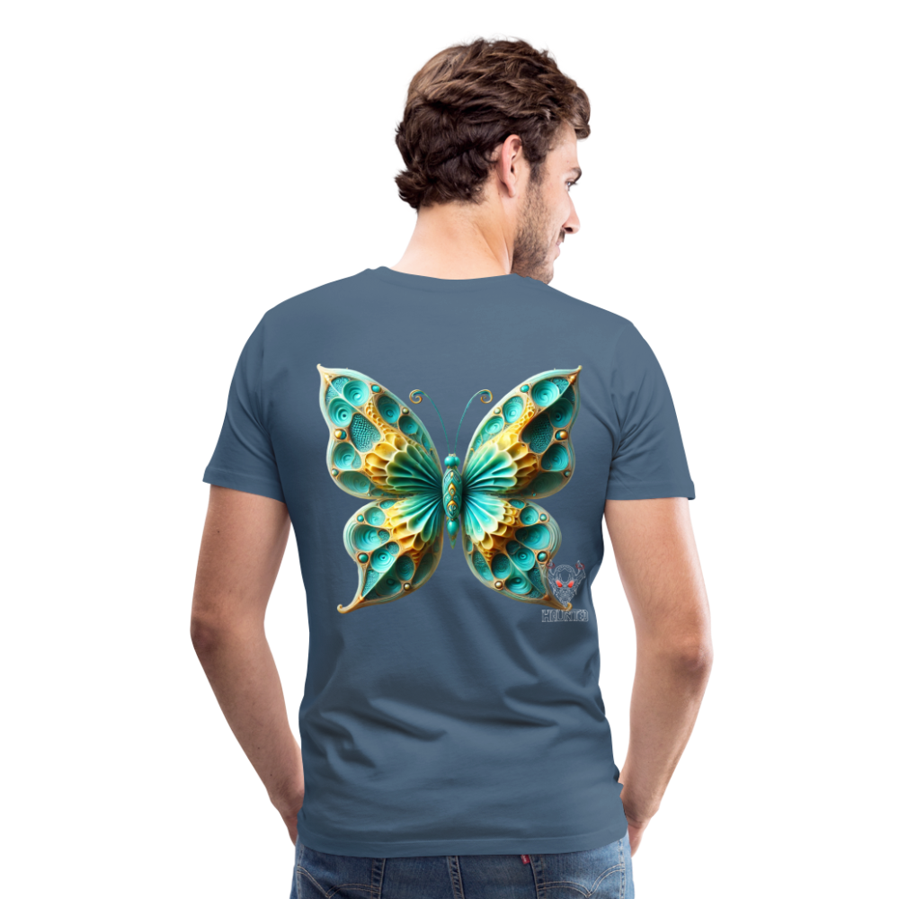 Men T-Shirt Aqua Wing Symphony - Blaugrau