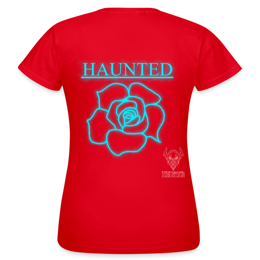 Women T-Shirt Original Neon Rose - Rot