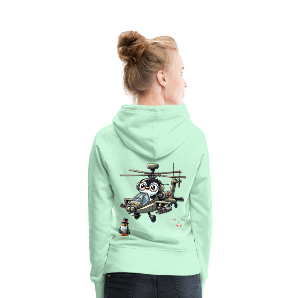 Women Hoodie KasPenguin in Apache - helles Mintgrün
