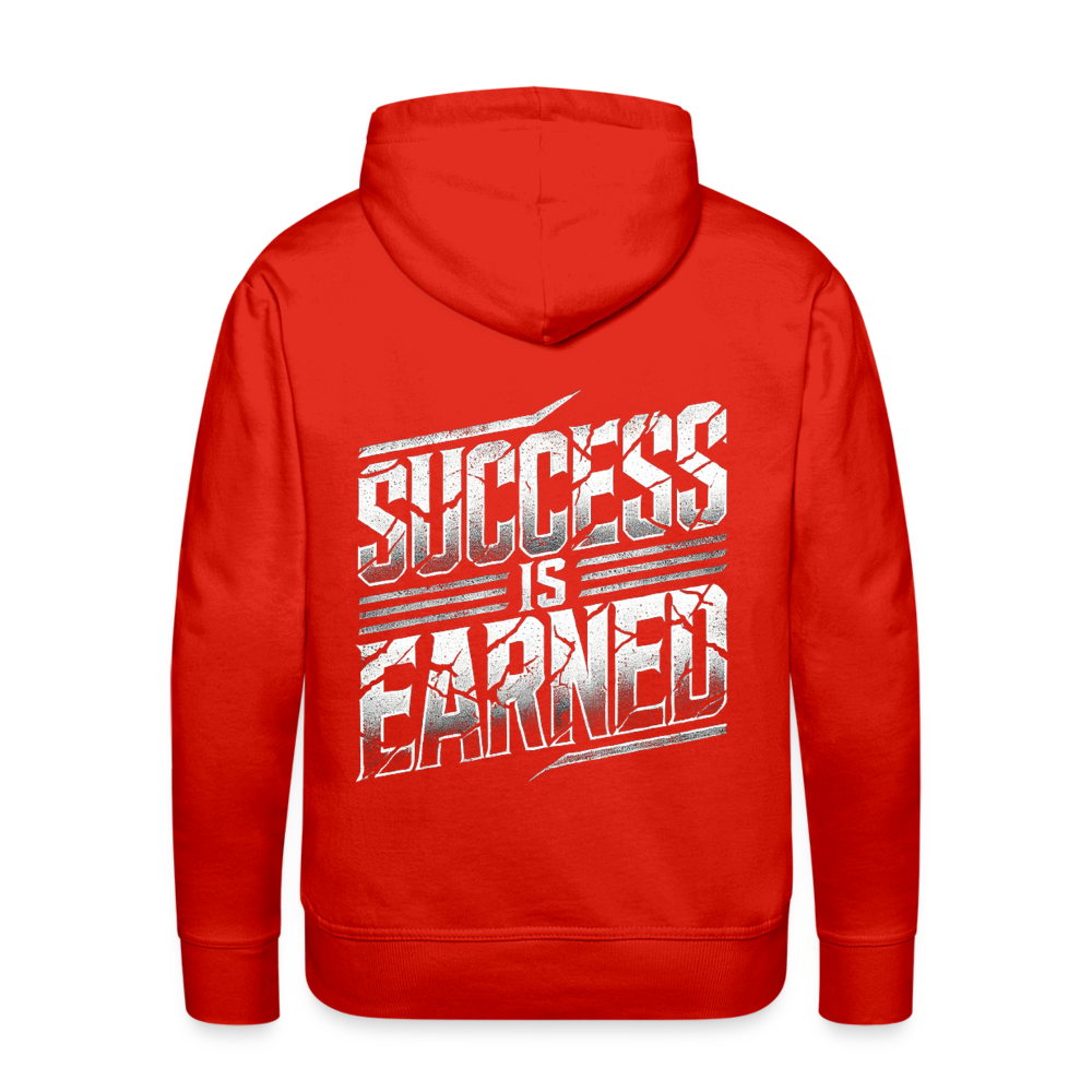 Men Hoodie Success is Earned - Rot