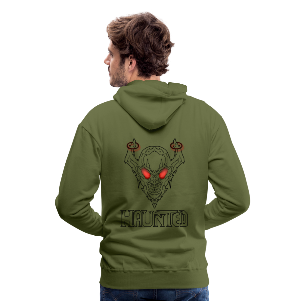 Men Hoodie Deamon Black - Olivgrün
