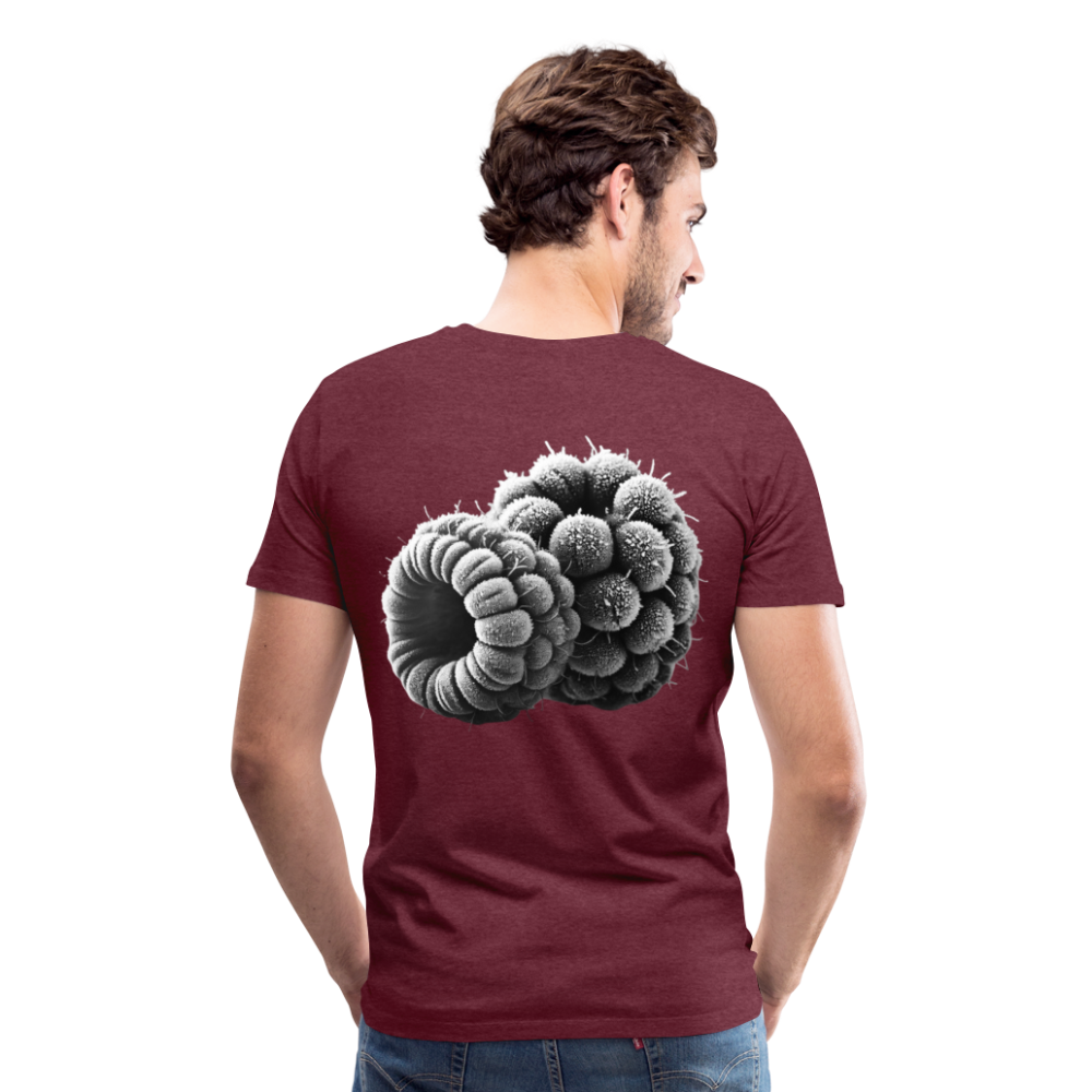 Men T-Shirt Frozen Berries - Bordeauxrot meliert