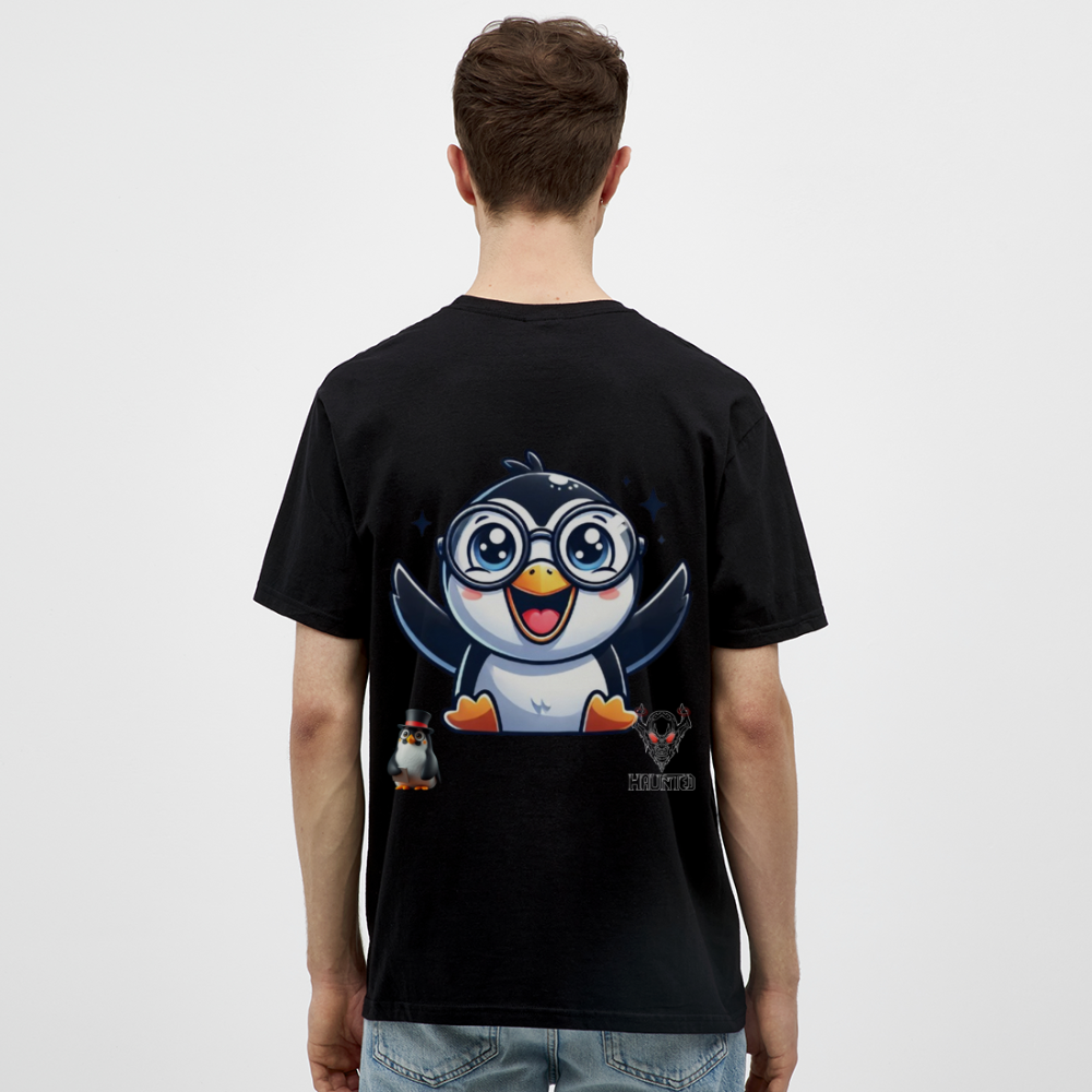 Men T-Shirt KasPenguin Happy - Schwarz
