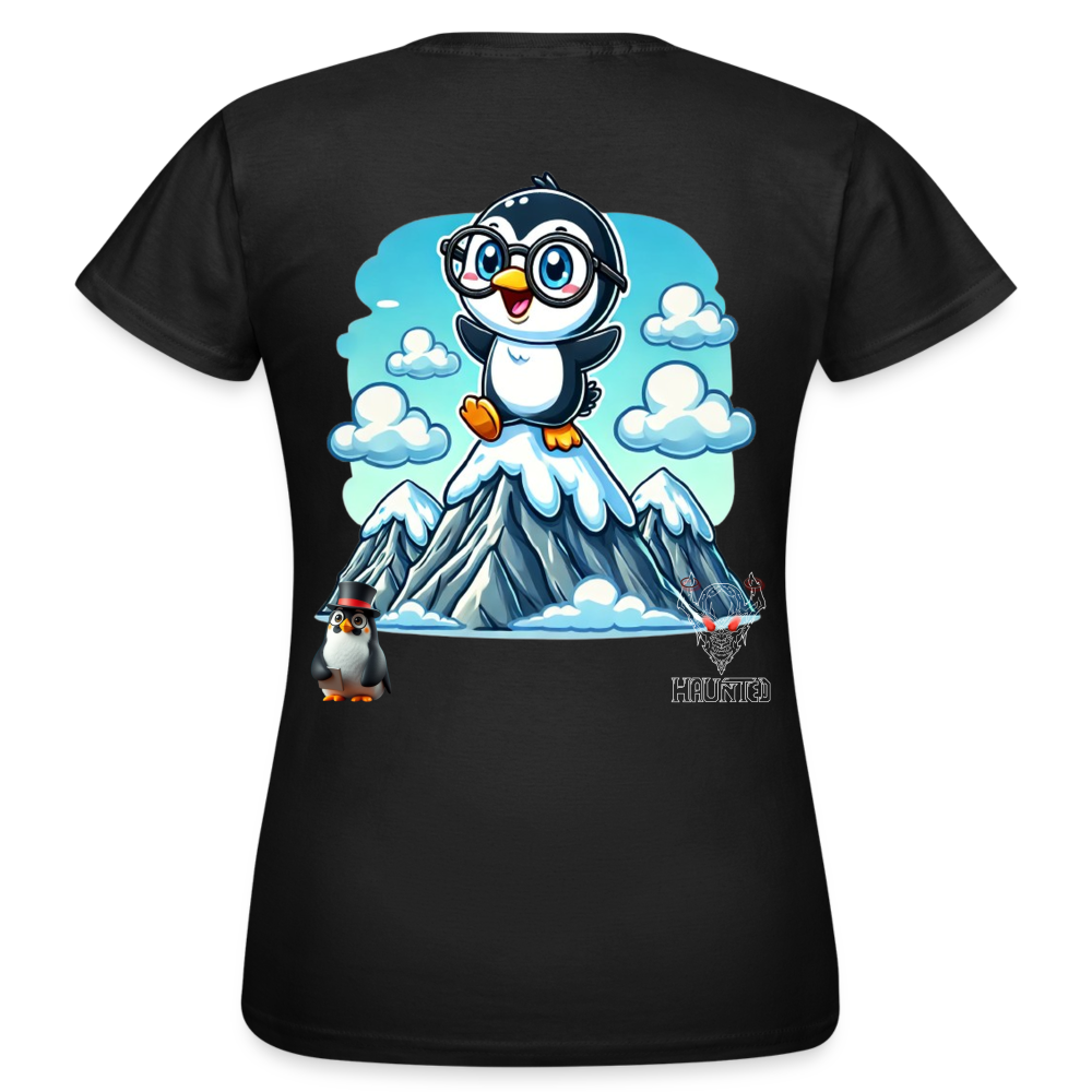 Women T-Shirt KasPenguin on Top - Schwarz