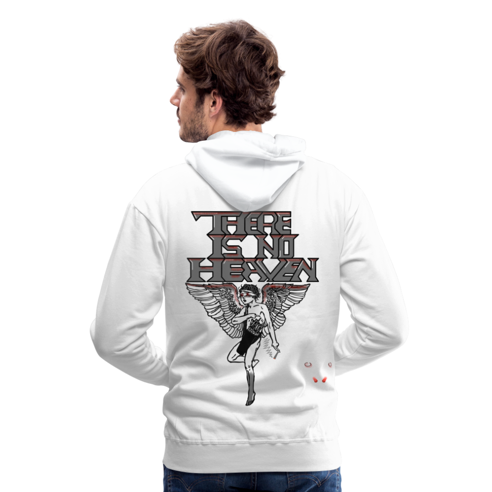Men Hoodie There Is No Heaven bloody - Weiß