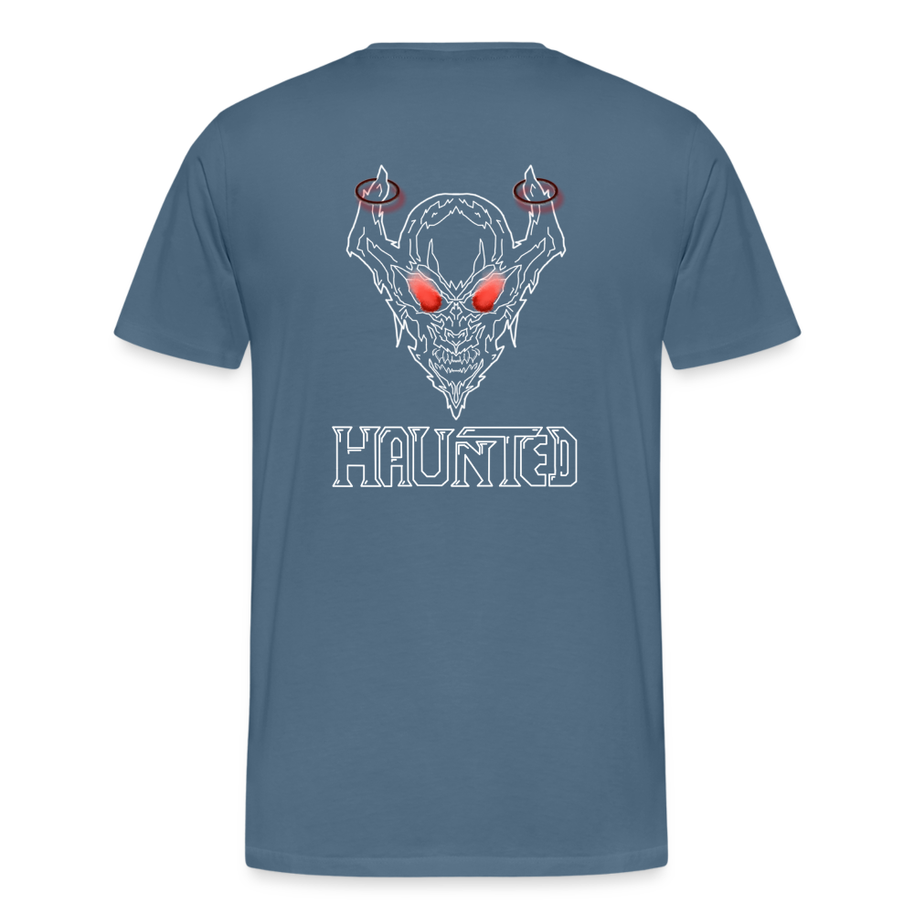 Men T-Shirt Deamon White - Blaugrau