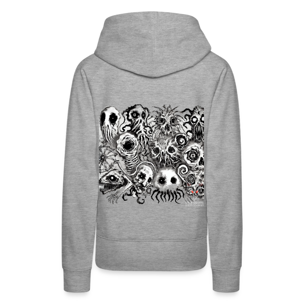 Woman Hoodie Nightmare Veil Creatures - Grau meliert