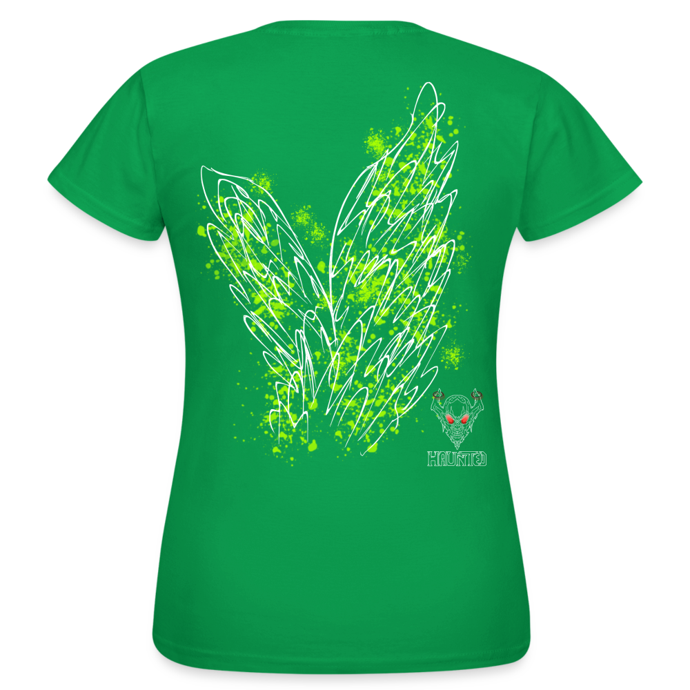 Women T-Shirt Poison Green Wings - Kelly Green