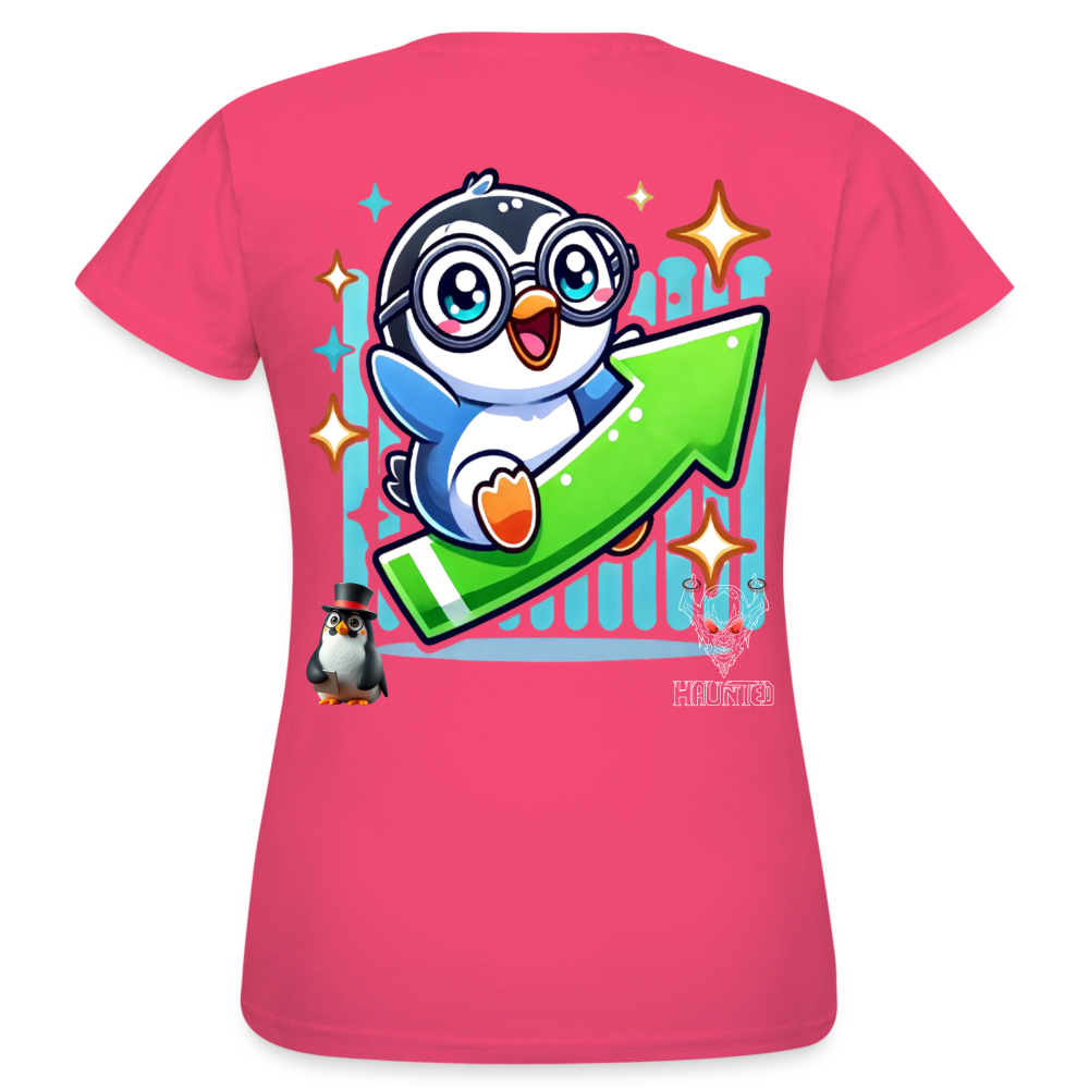 Women T-Shirt KasPenguin Riding the Trend - Azalea