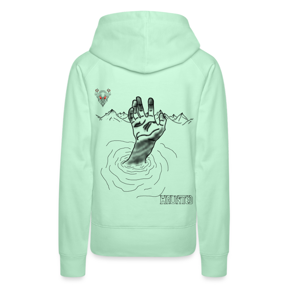 Woman Hoodie Drowning - helles Mintgrün