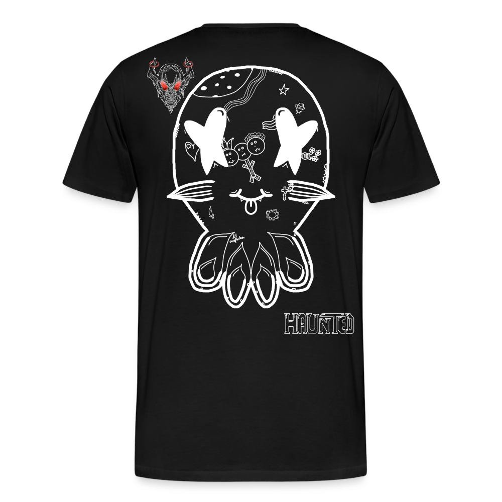 Man T-Shirt Ghost Doodle Light - Schwarz